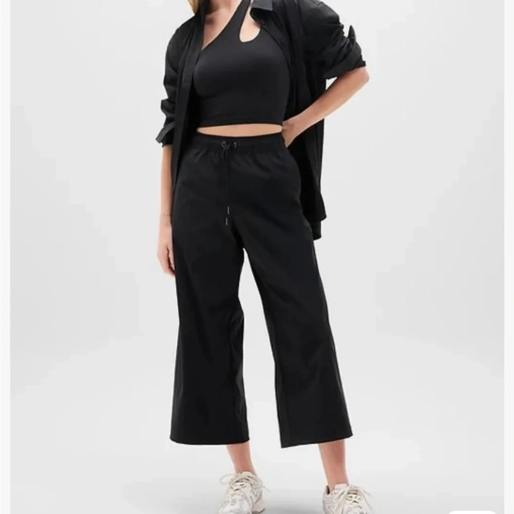 Athleta Black Midday mid rise poplin pant small petite - Picture 1 of 4